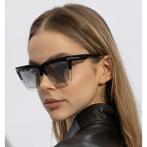 NWT Tom Ford FT1110 Black Rectangle 56mm Sunglasses Amazon.com: Tom Ford EDEN FT 1110 Black/Smoke Shaded 56/14  main image 4